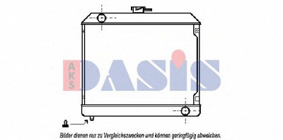 AKS DASIS 120110n -  Радиатор, охлаждение двигателя
